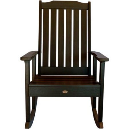 HIGHWOOD USA highwood® Lynnport Outdoor Rocking Chair - Black AD-RKCH1-BKE